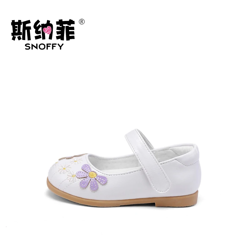 Snoffy/платье для девочек с цветочным узором; Chaussure Enfant; детская обувь на высоком каблуке; нескользящая обувь принцессы для танцев; TX264