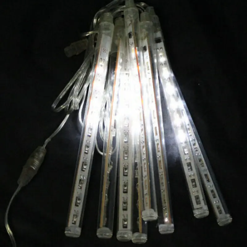 30 см 144LED метеоритный дождь трубки Строка светильник с эффектом падающего снега