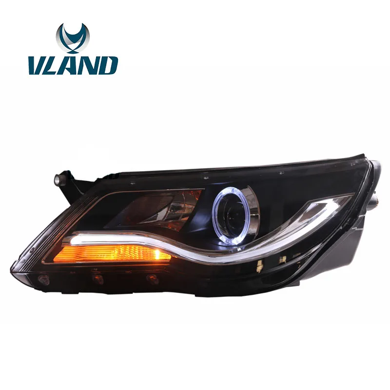 VLAND фабрика для автомобиля фара Tiguan фар 2010 2011 2012 светодиодный дневной свет с H7 би
