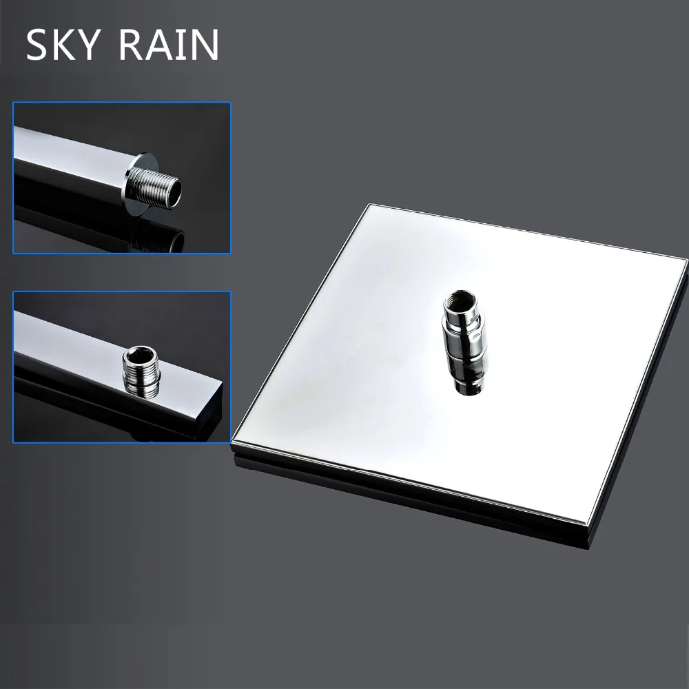 SKY RAIN Ванная комната Душ 10 дюймов латунная квадратная насадка для душа с ручной
