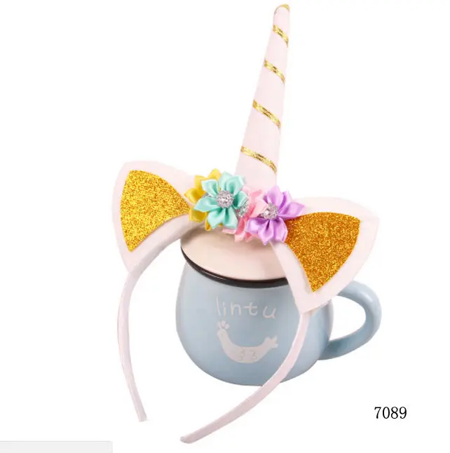 2017 Волшебный Единорог рупорной головкой вечерние Детские волос повязка на