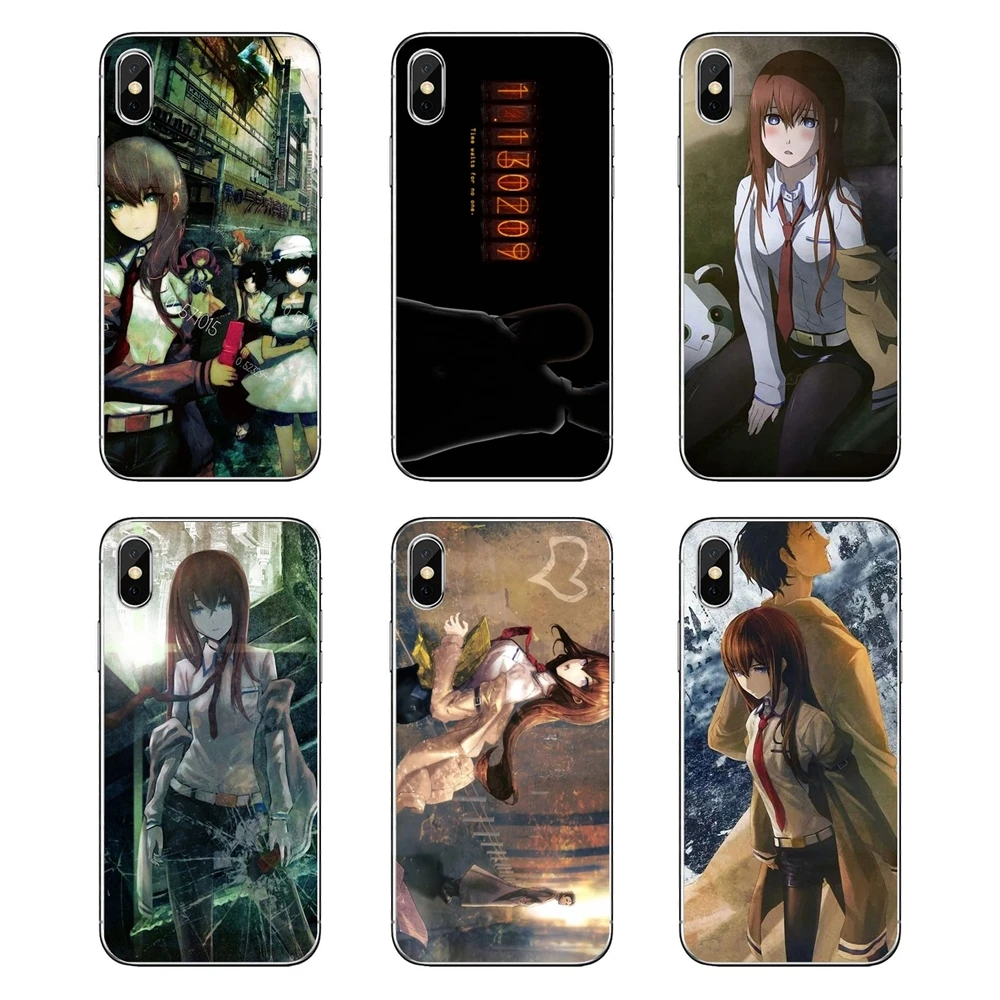 Прозрачные мягкие чехлы аниме steins Gate Амане Suzuha для Motorola Moto x4 E4 E5 G5 G5S G6 Z Z3 G3 C Play Plus |