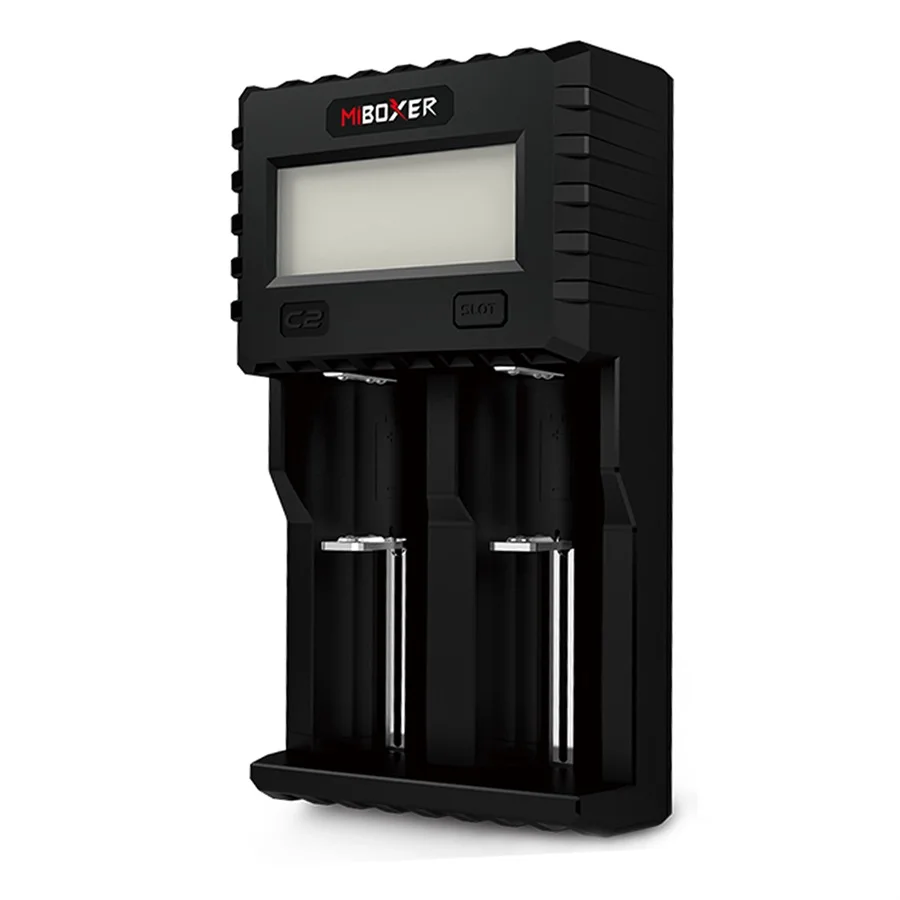 

Miboxer Smart 2 Slots Battery Charger LCD Display Fast Charger For Li-ion/Ni-MH/Ni-Cd 18650 26500 17500 AAA AA