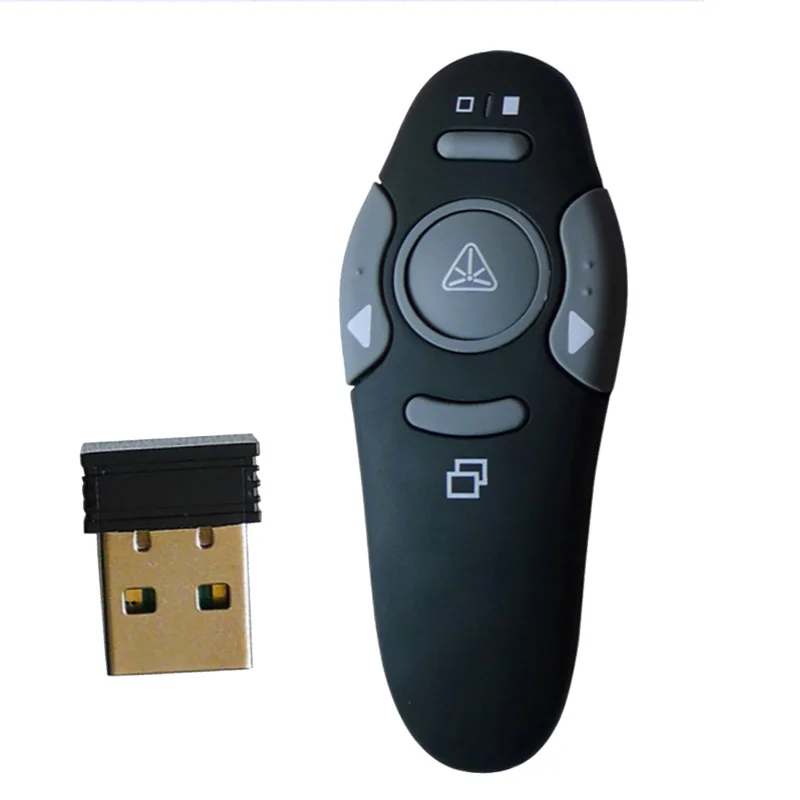 Беспроводной Презентер USB IR красная лазерная указка ручка пульт дистанционного