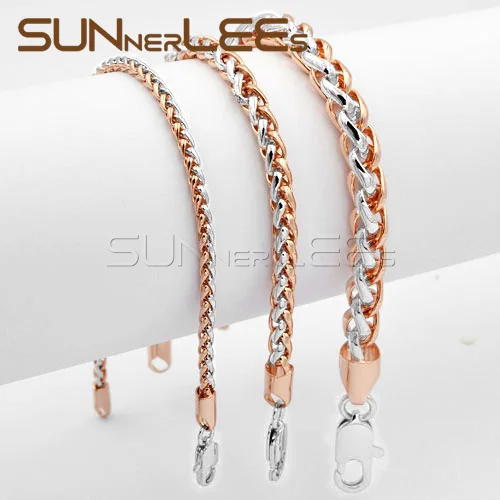 Браслет из звеньев пшеницы 3/5/7 мм|bracelet fashion|fashion braceletcolorful bracelet |