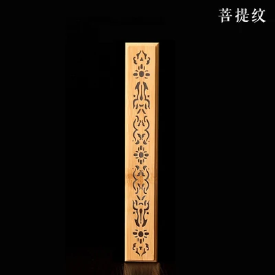 h Бамбуковые Guqin Zen ладан горелки Joss палочки с ладаном держатель древесины курильница Классическая полый ладан Lore Декор для гостиной - Цвет: h