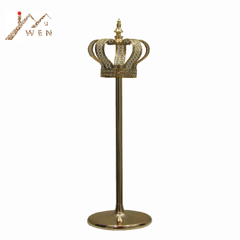 Gold Crown Shape Candelabra Fashion Wedding Candle Stand Exquisite Candlestick Road Leads Party Home Decor