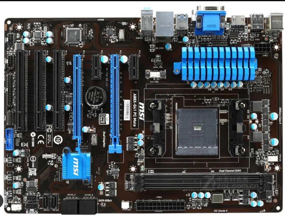Материнская плата MSI A88X-G41 PC mate FM2/FM2+ DDR3 A88X настольная материнская плата телефонной платы