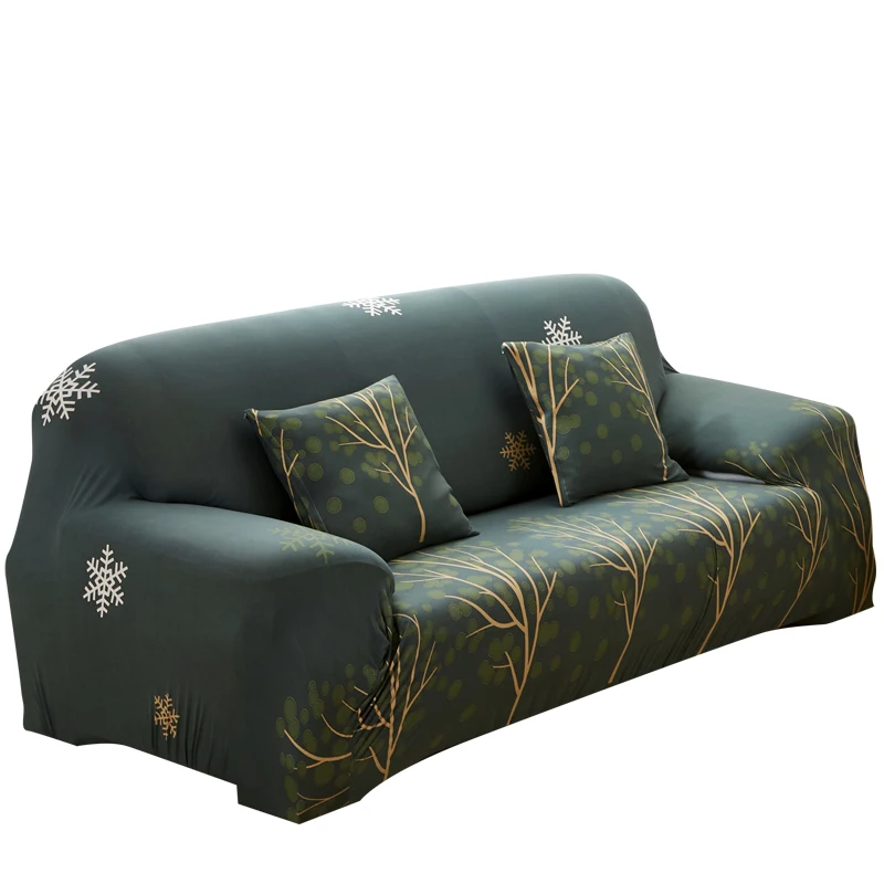 Высокоэластичное покрытие для дивана с зеленым деревом универсальные