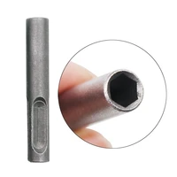 high quality electric hammer transfer rod sleeve sds hexagon handle converter impact drill head adapter tool 2 pit trough