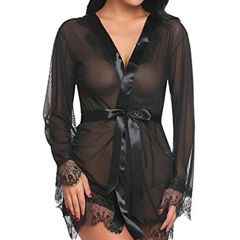 Женский пижамный комплект с кружевом в стиле пэчворк из трех предметов пижама