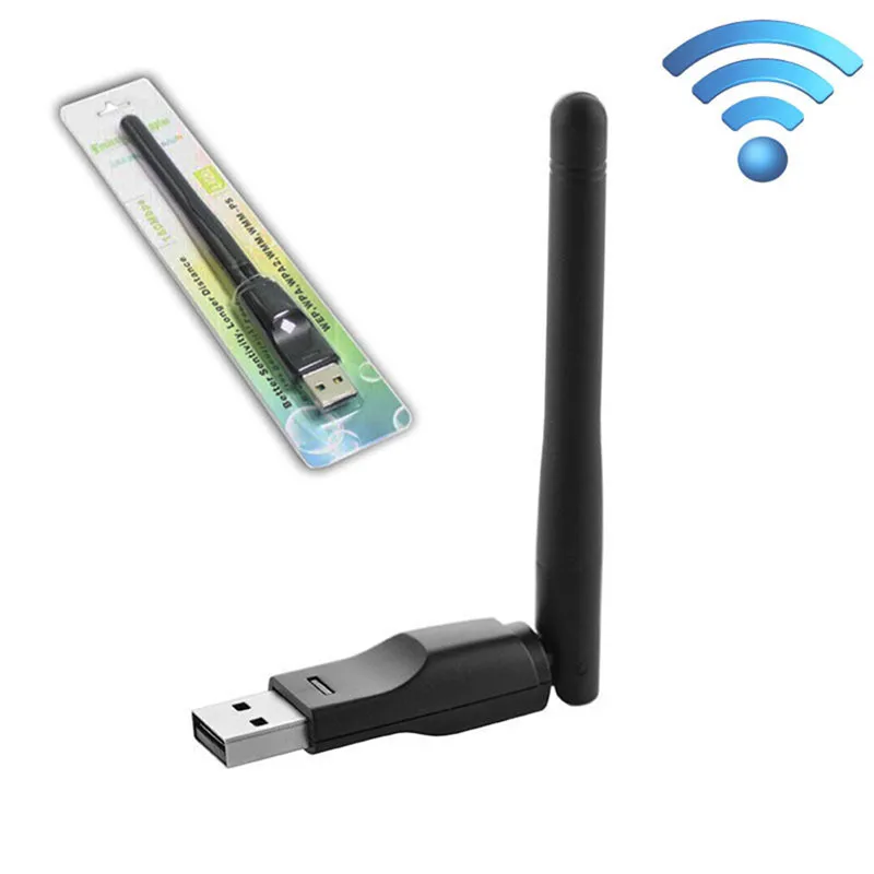 2017 Новый мини 150mbps Wifi адаптер 802.11b/n/g USB Wi-Fi сетевая LAN Карта 2dBi wifi антенна adaptador PC