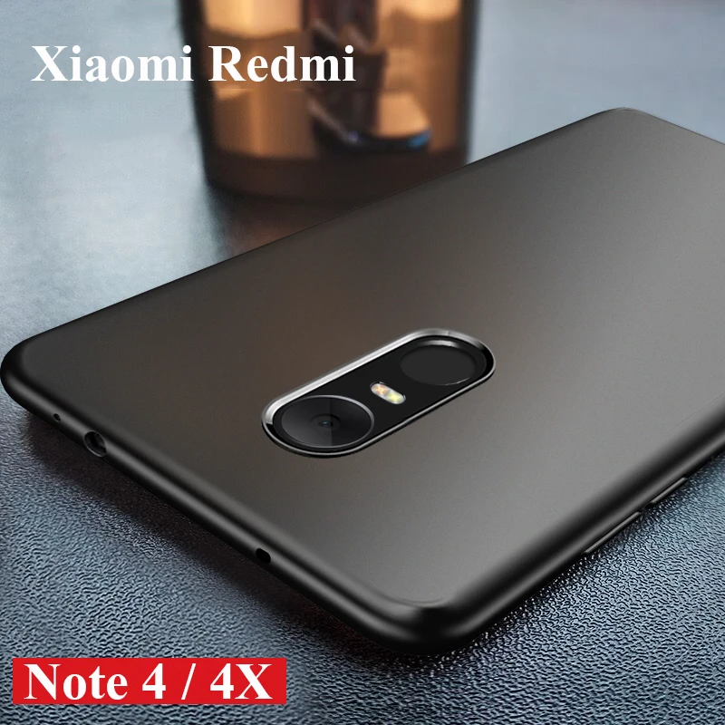Пластиковый жесткий чехол с полной защитой Redmi Note 4 Ultra Slim задняя крышка матовый