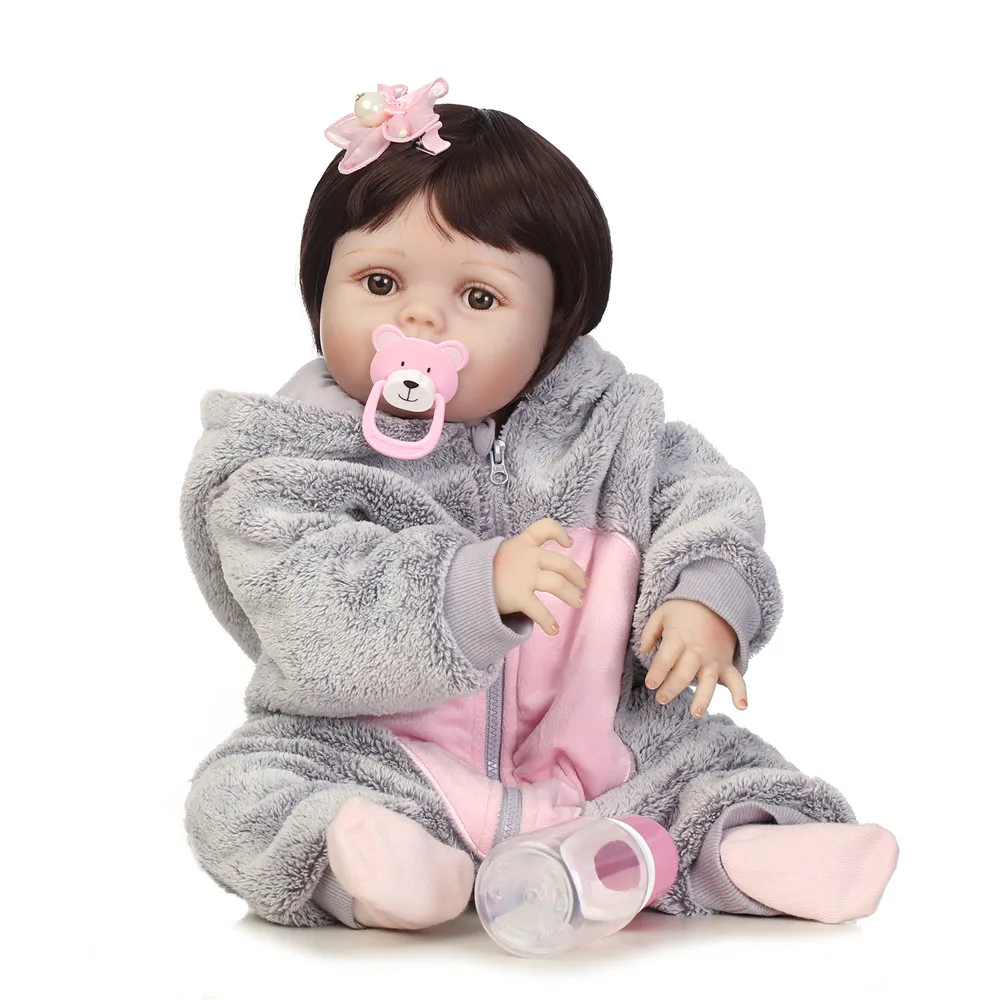 NPK 23 &quotвсего тела силикона Reborn Baby принцесса кукла игрушка купаться играть дома