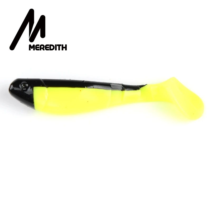 MEREDITH, 13 см, 25,8 г, 12 шт. в наборе, 3 снасти для хищников, мягкие пластиковые джиг-головки, приманки для щуки, мягкие приманки для рыбалки - Цвет: F