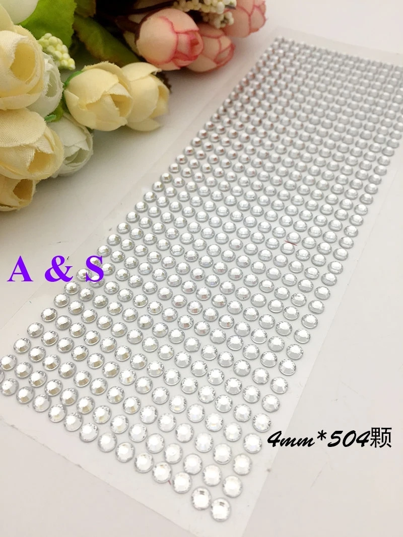 504 шт./лист самоклеящиеся акриловые наклейки с плоской задней поверхностью | Дом и