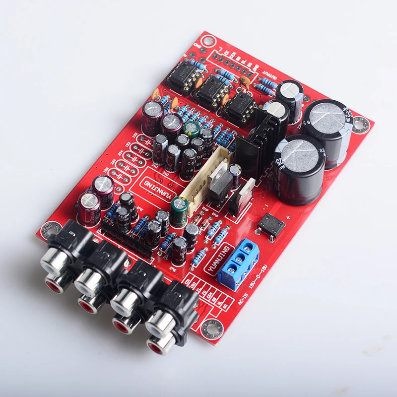 Предварительный усилитель громкости YJH двойная лампа 6 канальная плата
