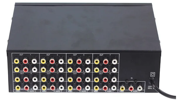 Аудиовыход AUDEO 16 Chs 1 вход загрузок сплиттер RCA|splitter connector|splitter rcasplitter audio |