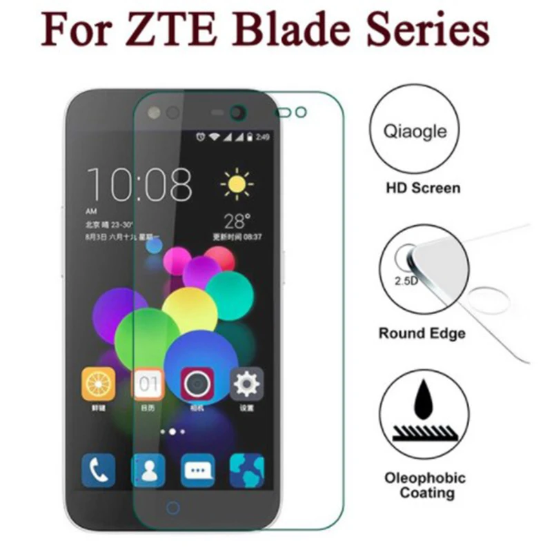 

2PCS Screen Protector mobile phone For ZTE Blade A4 A530 V9 Vita GF3 A6 Lite L5 Plus A510 A520 Tempered Glass Film Protective