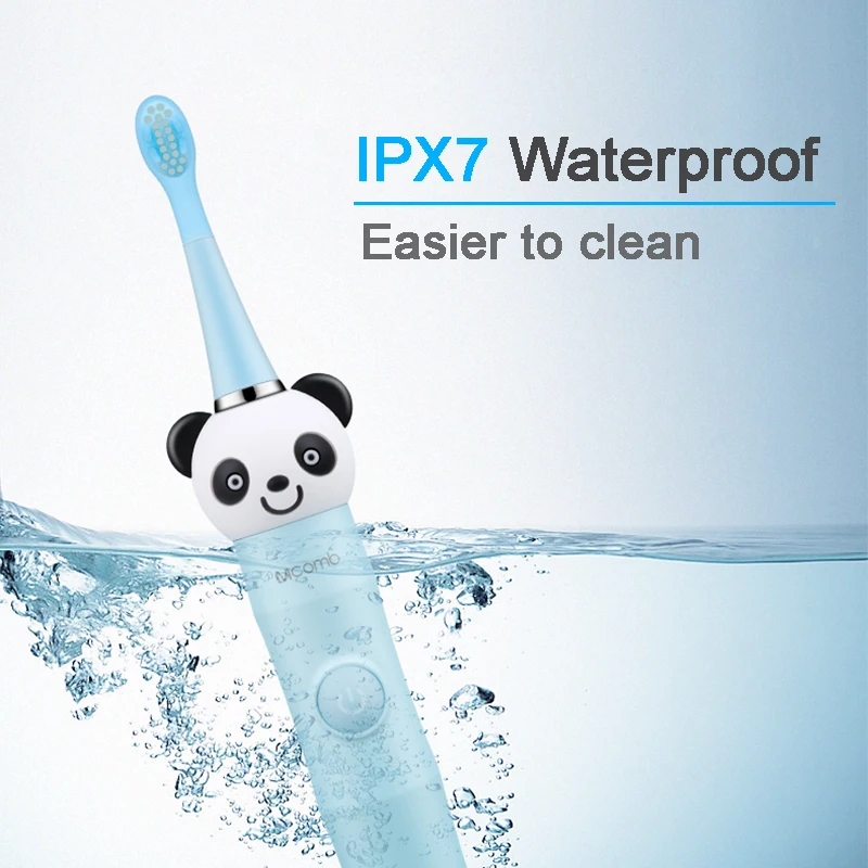 Mcomb U1 Sonic Детская электрическая зубная щетка с рисунком панды IPX7Waterproof