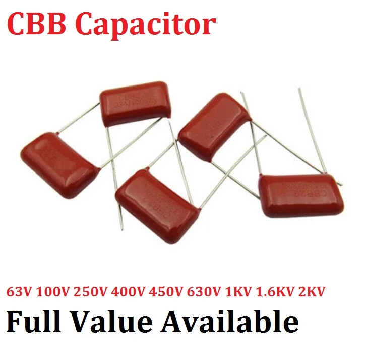 10pcs/lot CBB 2000V 102J 15MM 1NF 2KV Metallized Film Capacitor 102J2000V capacitance 2000V102J 102 | Электронные компоненты и
