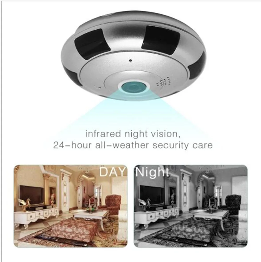 

Панорамная Wi-Fi IP-камера 360 градусов 3MP 1296P, система внутренней связи