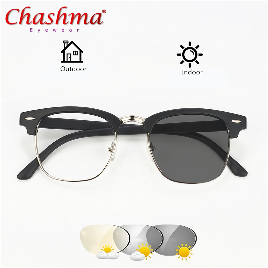 CHASHMA переходные солнцезащитные очки фотохромные очки для чтения мужские и женские очки для пресбиопии с диоптриями очки+ 1,0+ 1,25 \+ 3,5