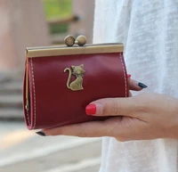 retro bronze metal small women coin purse mini change purses card bags