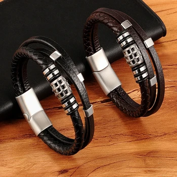 Style Personality Jewelry Genuine Leather Bracelet 1