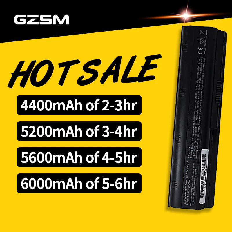 GZSM 6cell батарея для HP Pavilion DV3 DM4 DV5 DV6 DV7 G4 G6 G7 CQ42 CQ32 G42 G62 G72 MU06 593553 001 HSTNN CBOX батарея|mu06