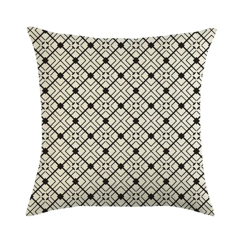 45 см * светильник черные линии геометрический дизайн льняные/Хлопковые наволочки