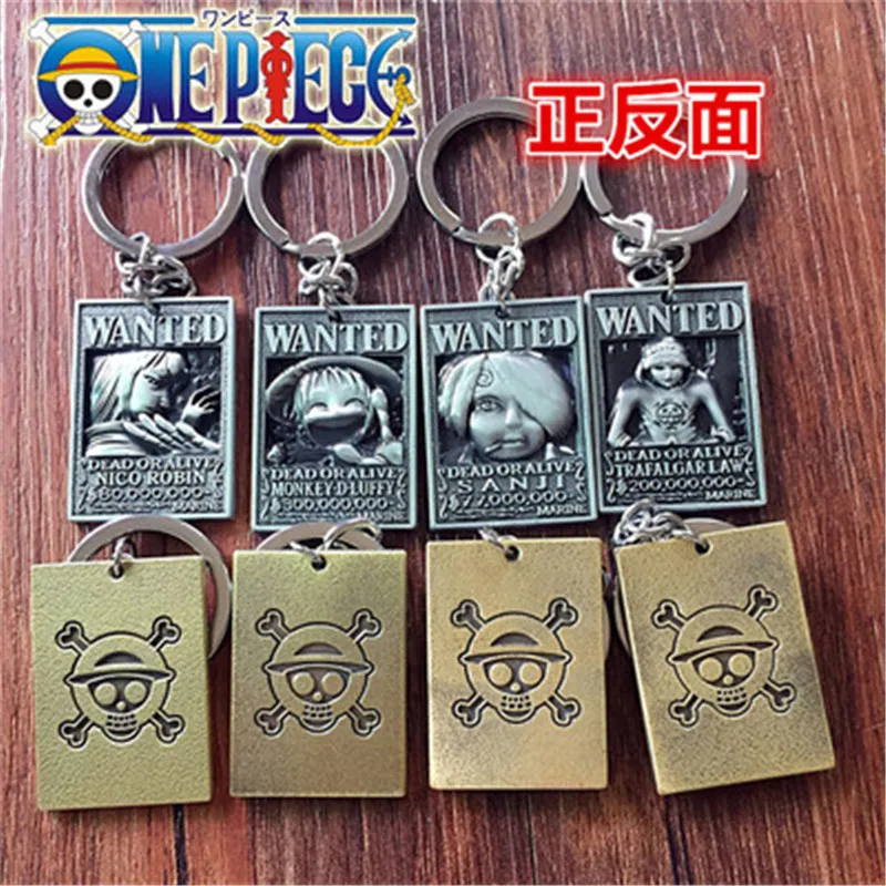 Japanese anime One Piece manga enfant dress Wanted circular Keychain cosplay Prop Christmas gift |