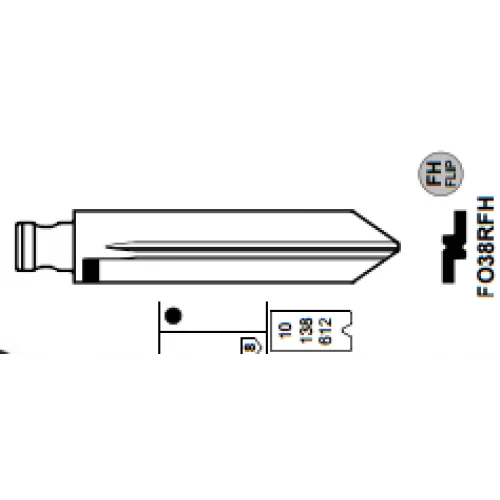 KEYECU 10 шт./лот KEYDIY Универсальные пульты Flip Blade 19 # FO38 для Ford Lincoln Mercury в США |