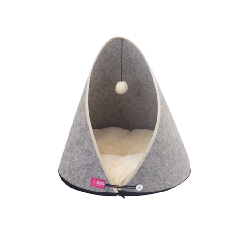 gray-1 HEYPET Cat Bed Cats House Pet House Cat Mat Dog Bed for Puppy Kitten Pet Supplies - Цвет: gray-1