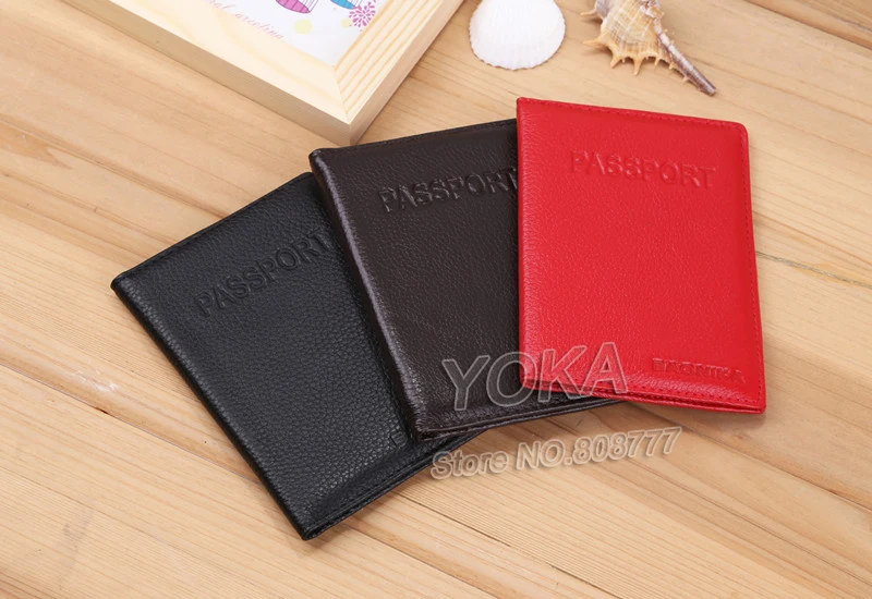 2016 НОВЫЙ Мужчины и Женщины Из Натуральной кожи паспорт мешок. мода реального