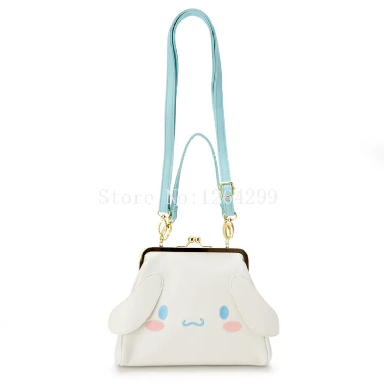 Синий Новая мода My Melody Cinnamoroll PomPom Purin для девочек PU курьерские Сумки детские сумки для детей - Цвет: Синий