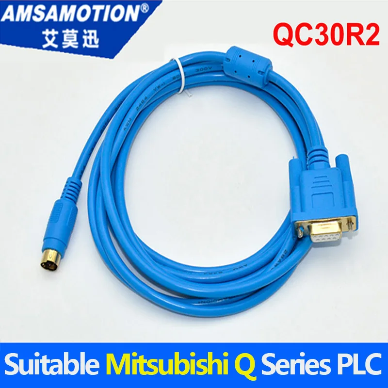 Serial Cable QC30R2 Suitable For Mitsubishi Q Series PLC Programming Data DB9 9pin Female Round DB 8 pin | Обустройство дома