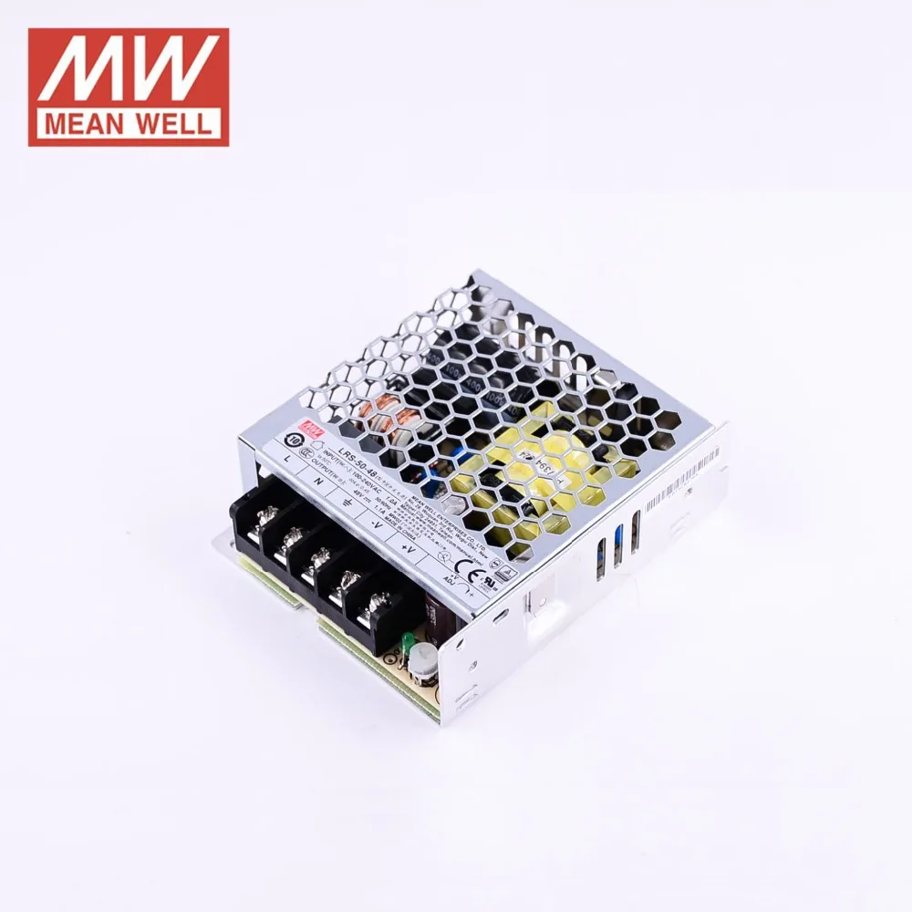 источник питания Meanwell dc 48 В 50 Вт Импульсный Источник Питания Драйвера для