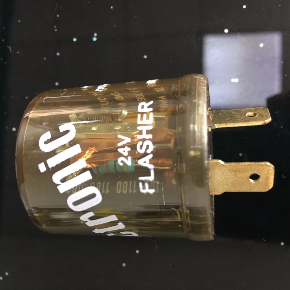 24 В 2 Pin Flasher сверхмощный светодиодный совместимый электронный фиксированный Flasher сигнал поворота Flasher реле