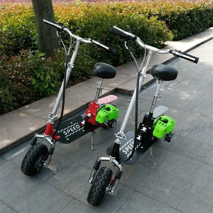 43cc складной детский бензиновый двухтактный Двухколесный самокат для взрослых