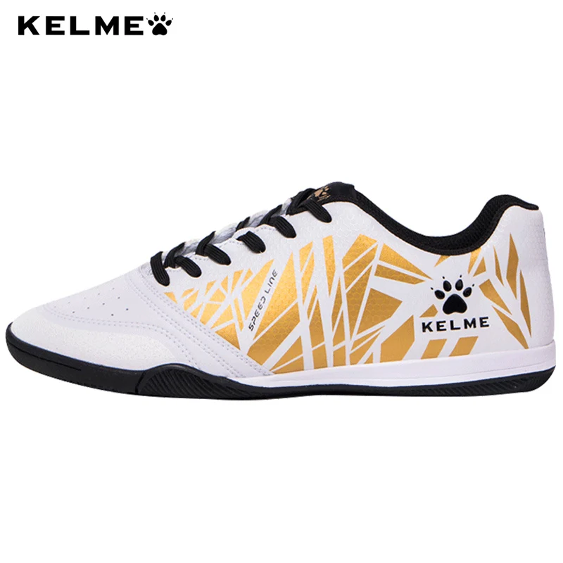 KELME/мужские футбольные бутсы для помещений; футбольные бутсы с носками; профессиональные кроссовки; футбольные бутсы; Zapatillas Futbol Sala Hombre 55725 - Цвет: Бежевый