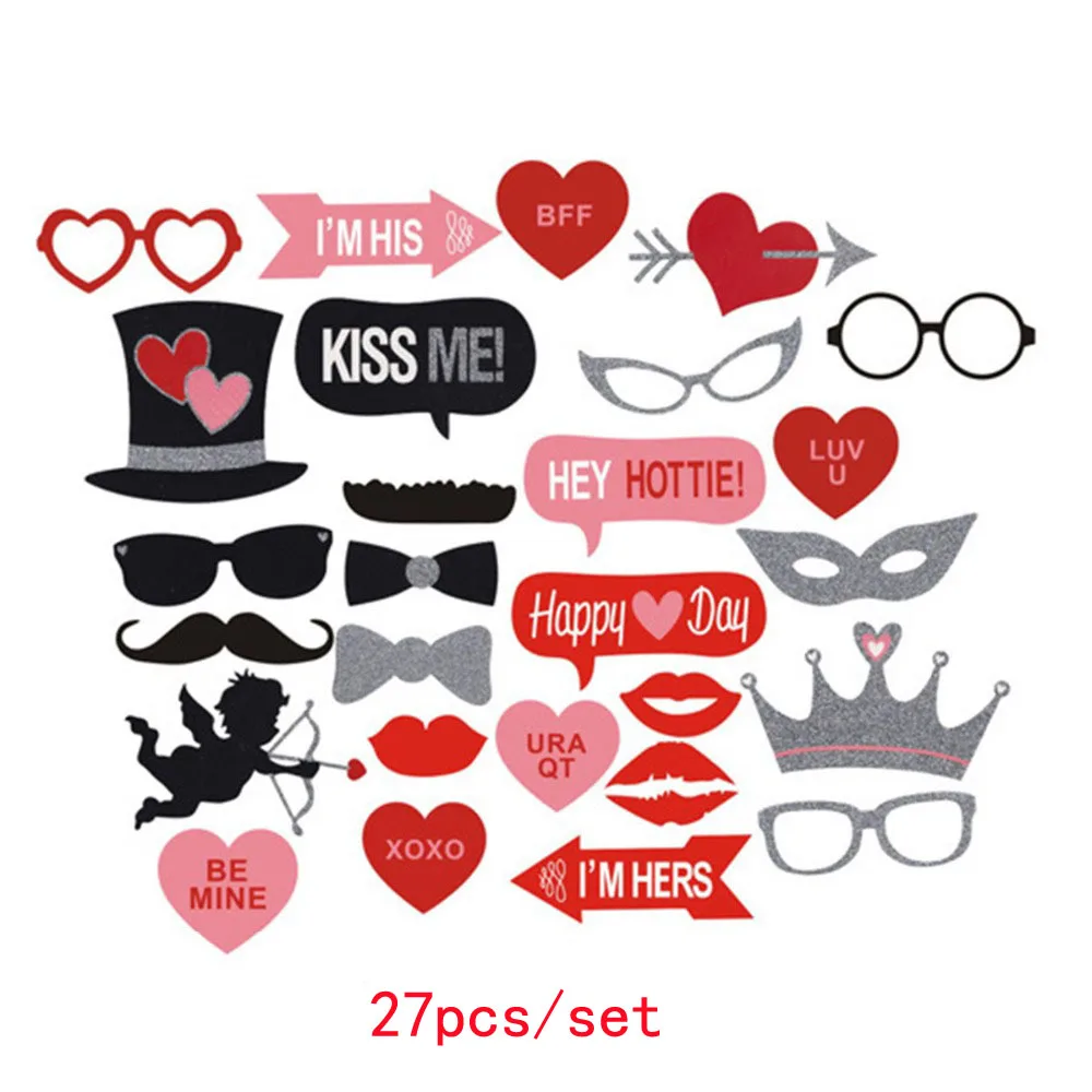 8 Весело Свадебные украшения Photo Booth Реквизит DIY Mr Mrs маска очки Photobooth реквизит фото аксессуары свадебное мероприятие вечерние Декор - Цвет: 8