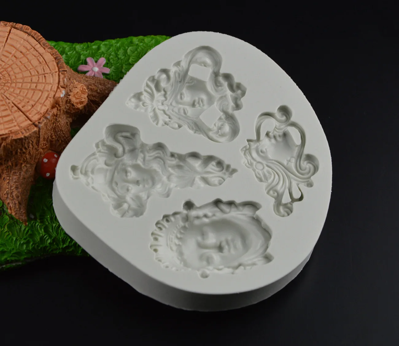 Ретро Европейский стиль Греческая богиня Avata голова Будды портрет торт украшение