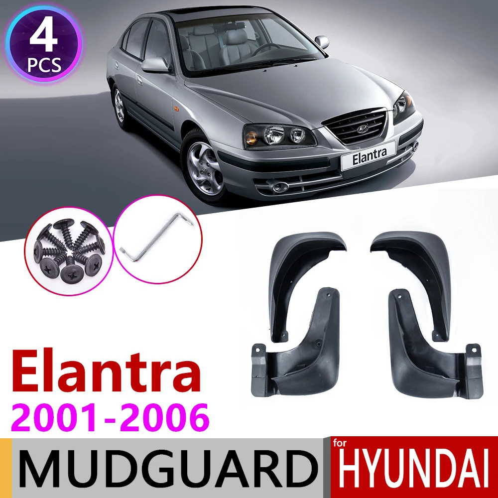 Для hyundai Elantra 2001 ~ 2006 XD Брызговики аксессуары 2002 2003 2004 2005|Наклейки на автомобиль| |