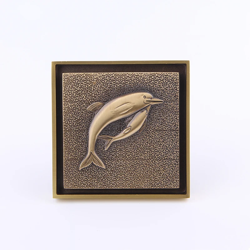 Декоративные сливные крышки для душа из античной латуни слив пола 100 мм * в форме