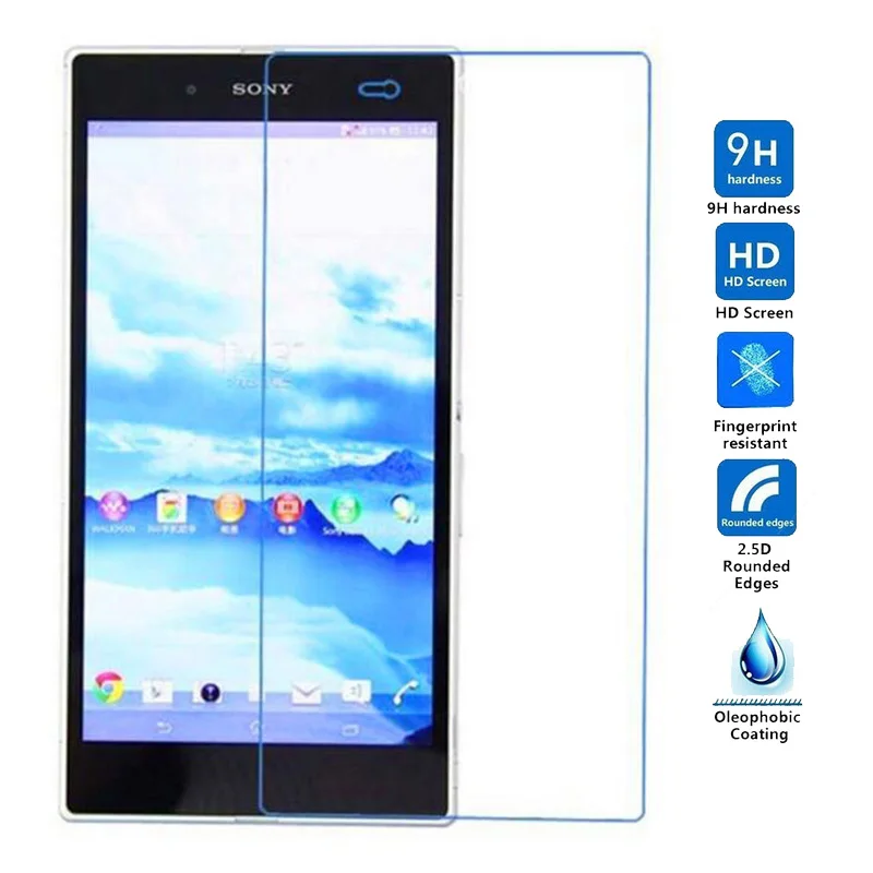 Прозрачный 2 шт закаленное стекло для sony Xperia Z Ultra XL39H C6833 C6806 L4 Защитная пленка для экрана для sony XL39H стекло - Цвет: Прозрачный