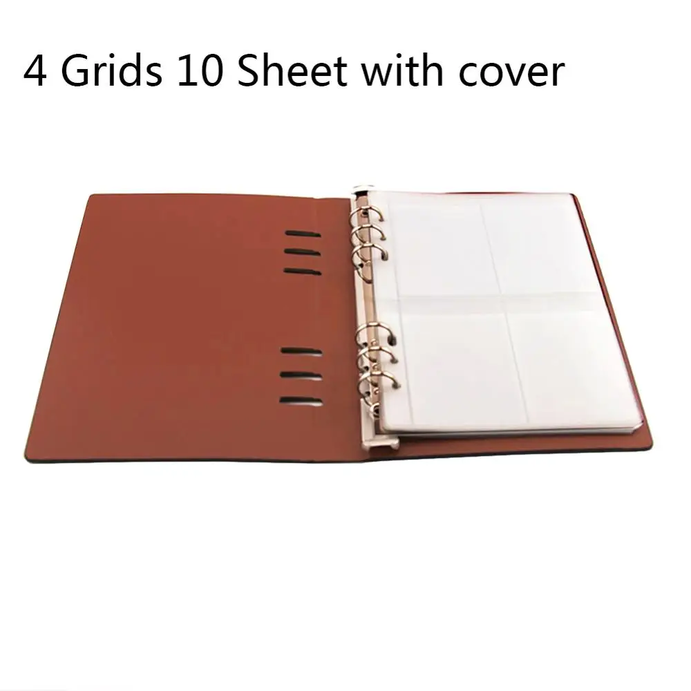 10sheets 4 Grid Режущие штампы чехол для хранения книги Органайзер внутренняя страница DIY Скрапбукинг штампы резчик Трафарет Шаблон коллекции книг - Цвет: 10sheets 4 Grid