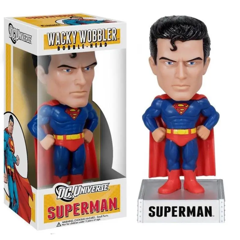 FUNKO Wacky Wobbler DC Universe Супермен Bobble Head ПВХ фигурка коллекционная игрушка кукла лучший