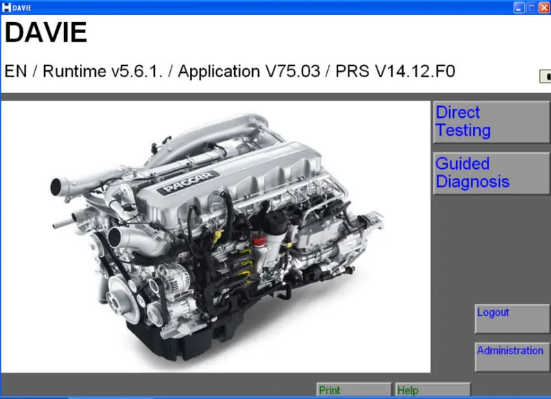 DAF Davie Runtime 5.6.1 (поддерживается Windows 7 32 бит) для Paccar + Лицензия истекает фиксация 302 00