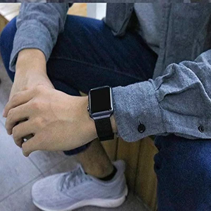 Миланский ремешок для наручных часов Apple Watch 42/38 мм Нержавеющая сталь браслет